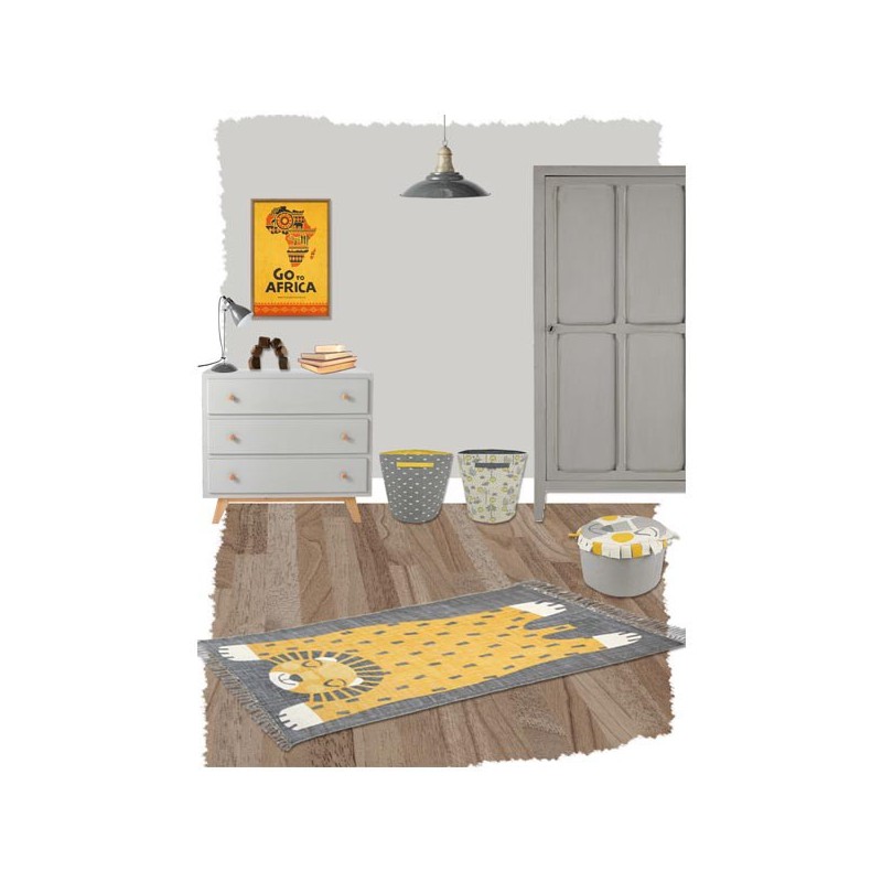 Tapis de chambre enfant Baba le lion par Nattiot