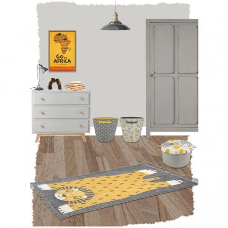 Tapis de chambre enfant Baba le lion par Nattiot Tapis de chambre enfant Baba le lion par Nattiot