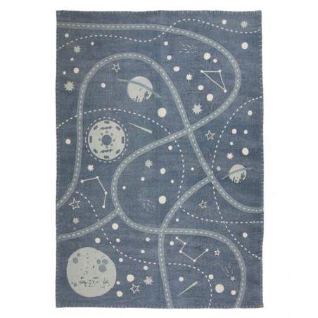 Tapis de chambre garçon Little Galaxy par Nattiot Tapis de chambre garçon Little Galaxy par Nattiot