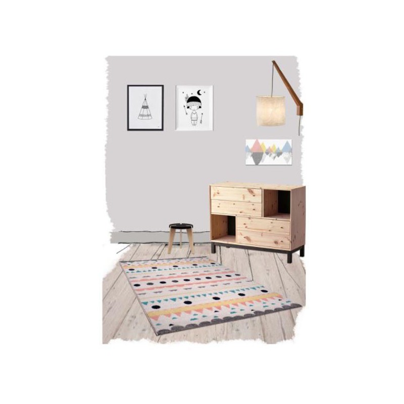 Tapis de chambre fille Sweet Nolita par Nattiot