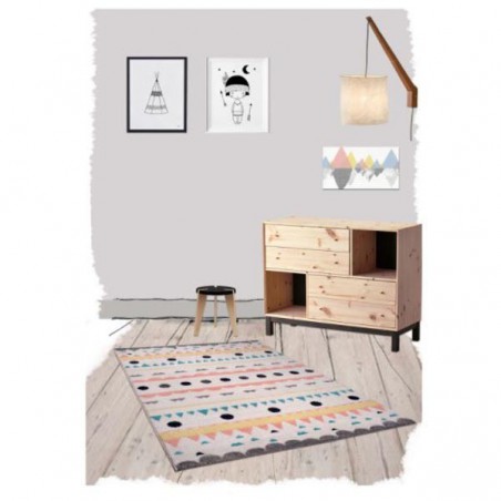 Tapis de chambre fille Sweet Nolita par Nattiot Tapis de chambre fille Sweet Nolita par Nattiot