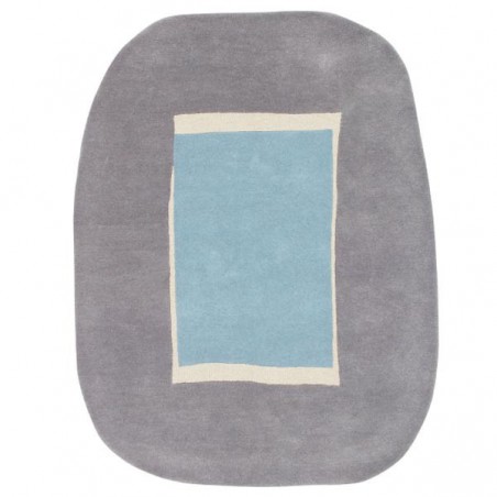 Tapis design en Laine Lake Bleu par Lorena Canals