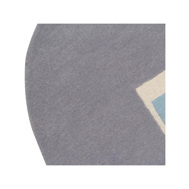 Tapis design en Laine Lake Bleu par Lorena Canals