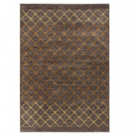 Tapis salon graphique noir par Tapis Chic collection