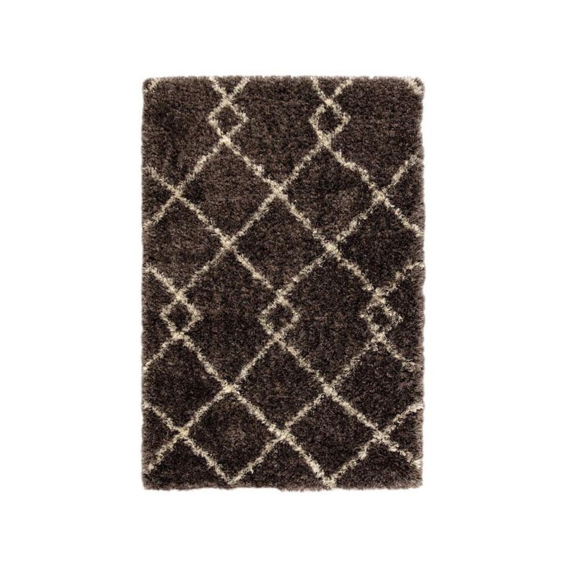 Tapis salon berbère Rhapsody noir par Tapis Chic collection