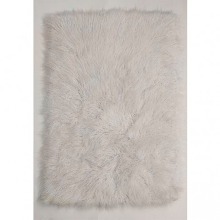 Tapis contemporain BAATOR fausse fourrure chèvre mongole