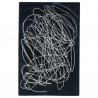 Tapis contemporain en laine Scribble Black & White par Lorena Canals Tapis contemporain en laine Scribble Black & White par Lorena Canals