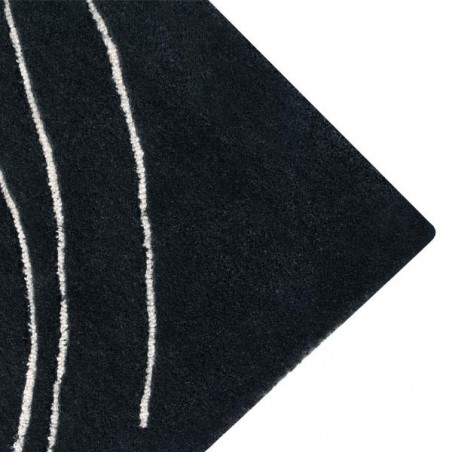 Tapis contemporain en laine Scribble Black & White par Lorena Canals Tapis contemporain en laine Scribble Black & White par Lorena Canals