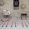 Tapis design en laine Nordic Lines Rose poudré par Lorena Canals Tapis design en laine Nordic Lines Rose poudré par Lorena Canals