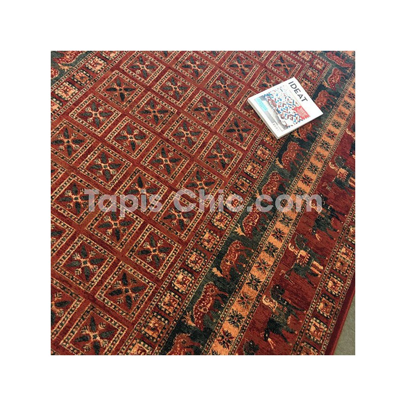 Tapis persan KASHQAI Cavaliers rouge par Tapis Chic collection