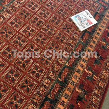 Tapis persan KASHQAI Cavaliers rouge par Tapis Chic collection Tapis persan KASHQAI Cavaliers rouge par Tapis Chic collection