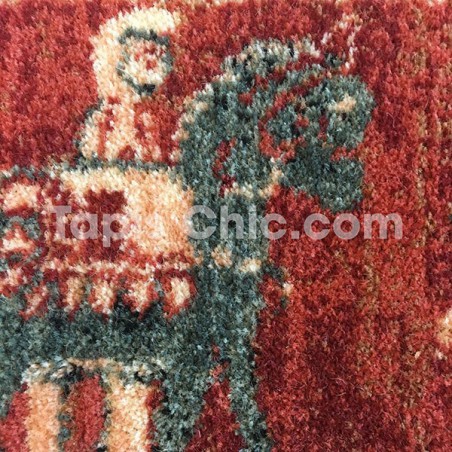 Tapis persan KASHQAI Cavaliers rouge par Tapis Chic collection Tapis persan KASHQAI Cavaliers rouge par Tapis Chic collection