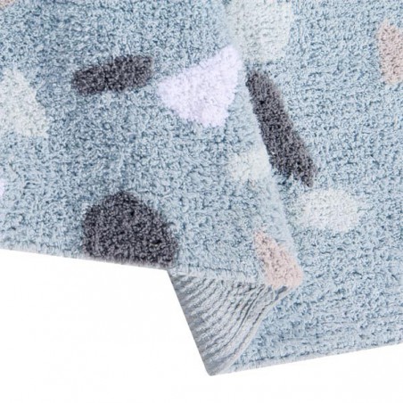 Tapis coton lavable en machine Terrazzo Aqua par Lorena Canals Tapis coton lavable en machine Terrazzo Aqua par Lorena Canals