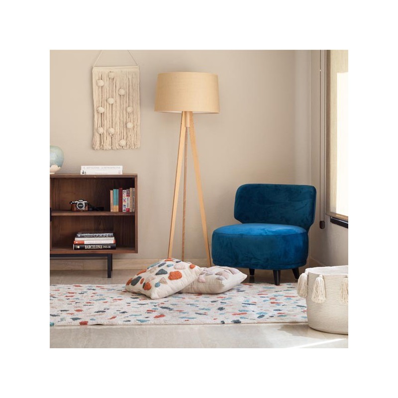 Tapis coton lavable en machine Terrazzo Marble par Lorena Canals