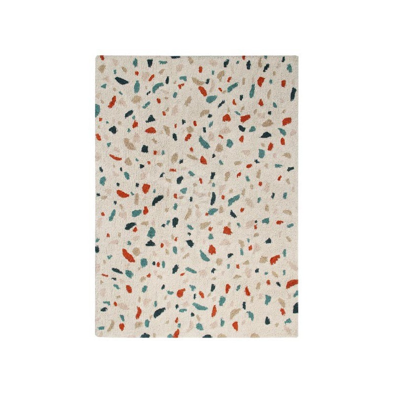 Tapis coton lavable en machine Terrazzo Marble par Lorena Canals