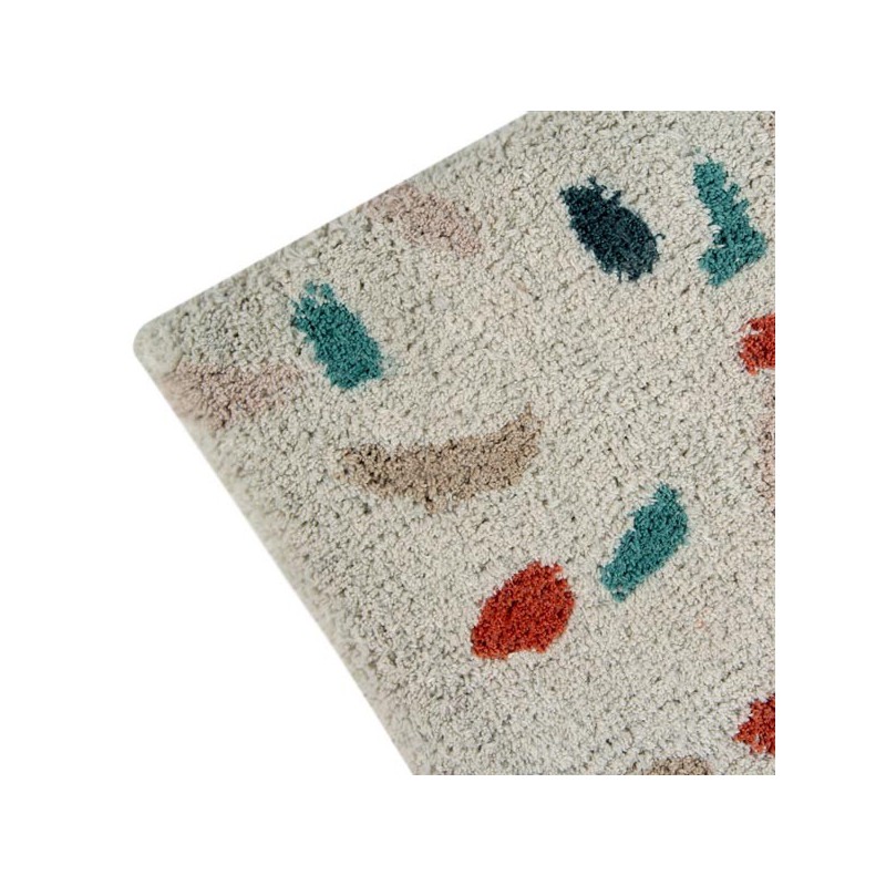 Tapis coton lavable en machine Terrazzo Marble par Lorena Canals