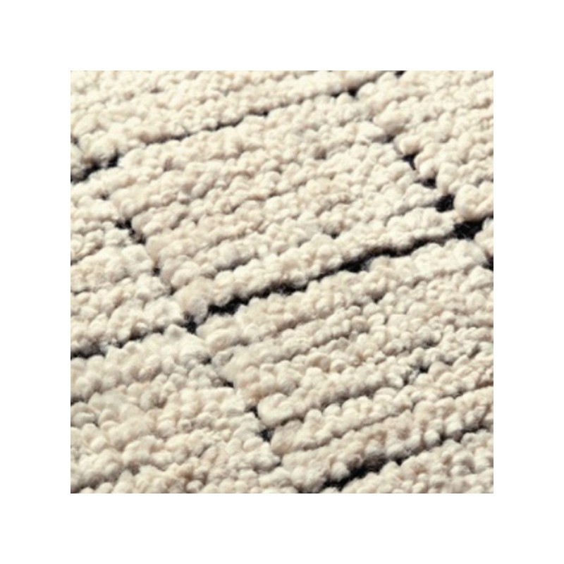 Tapis Ligne Pure Design Mesh écru et anthracite   