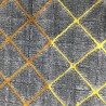 Tapis salon graphique anthracite et jaune par Tapis Chic collection