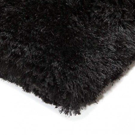 Tapis haut de gamme shaggy noir Adore par Ligne Pure Détail Tapis haut de gamme shaggy noir Adore par Ligne Pure Détail