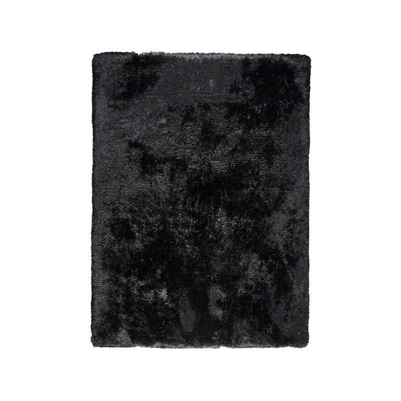 Tapis de salon Haut de Gamme Shaggy Noir Adore - LIGNE PURE