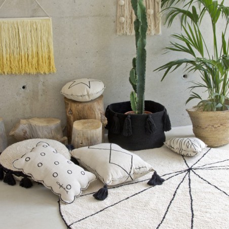 Tapis Moderne Trace Beige, lavable en machine par Lorena Canals Tapis Moderne Trace Beige, lavable en machine par Lorena Canals