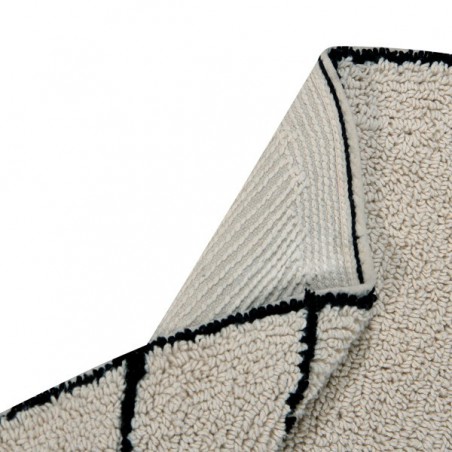 Tapis Moderne Trace Beige, lavable en machine par Lorena Canals Tapis Moderne Trace Beige, lavable en machine par Lorena Canals