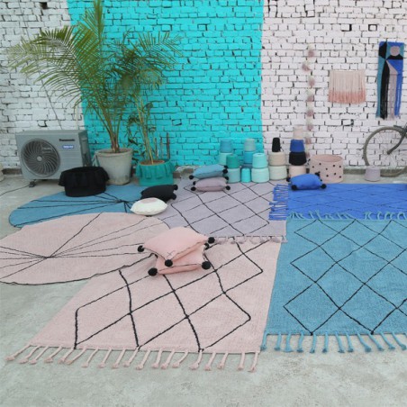 Tapis Trace Vintage Nude, lavable en machine par Lorena Canals Tapis Trace Vintage Nude, lavable en machine par Lorena Canals