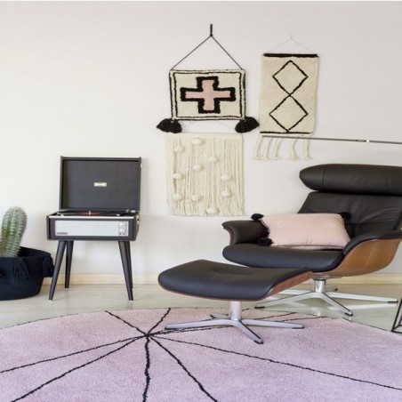 Tapis Moderne Trace Wood Rose par Lorena Canals Tapis Moderne Trace Wood Rose par Lorena Canals
