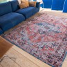 Tapis de salon new vintage Antiquarian Heriz rouge par Louis De Poorter