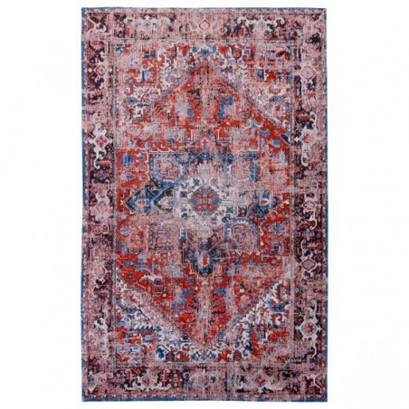 Tapis de salon new vintage Antiquarian Heriz rouge par Louis De Poorter