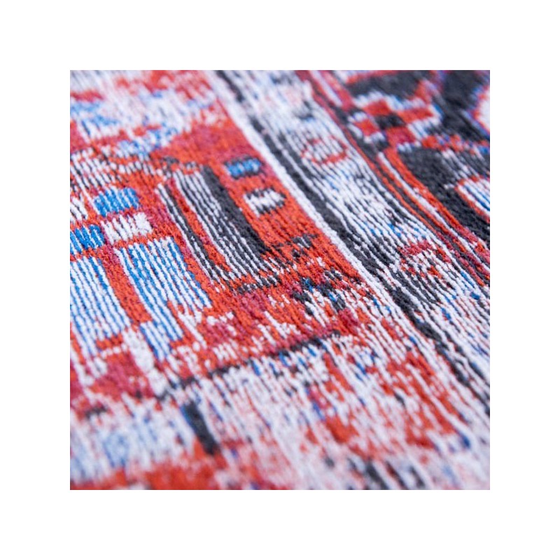 Tapis de salon new vintage Antiquarian Heriz rouge par Louis De Poorter