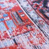 Tapis de salon new vintage Antiquarian Heriz rouge par Louis De Poorter