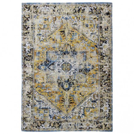 Tapis de salon new vintage Antiquarian Heriz gold par Louis De Poortere