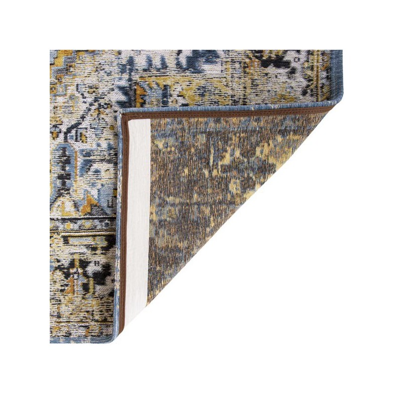 Tapis de salon new vintage Antiquarian Heriz gold par Louis De Poortere