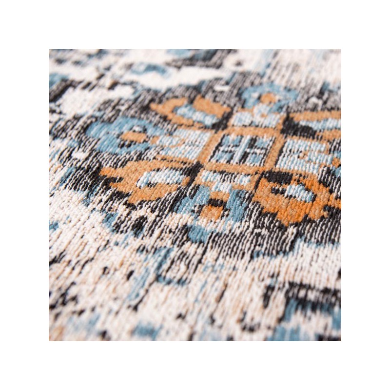 Tapis de salon new vintage Antiquarian Heriz orange par Louis De Poortere