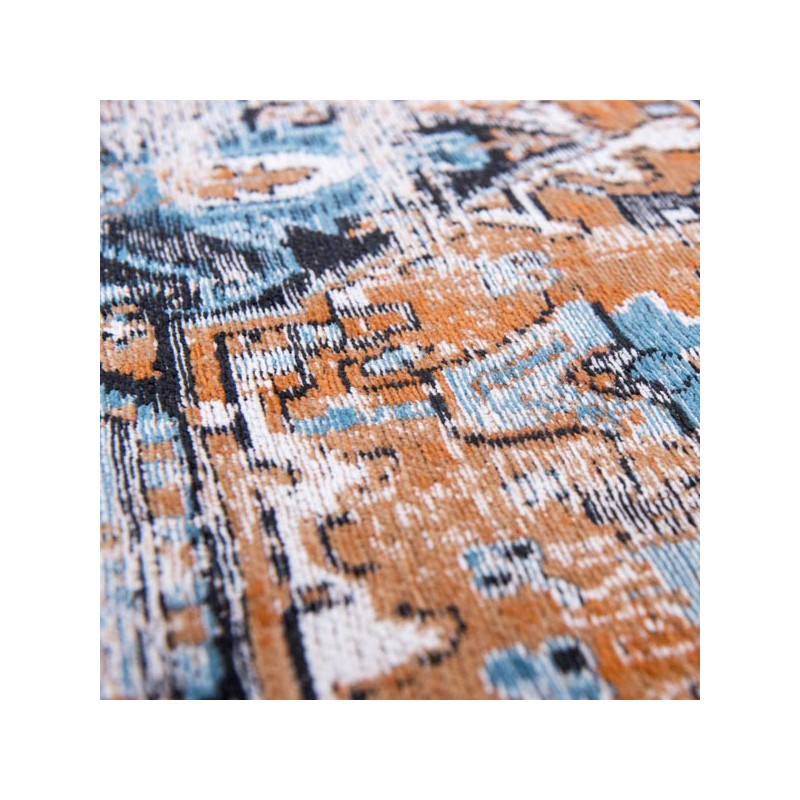 Tapis de salon new vintage Antiquarian Heriz orange par Louis De Poortere