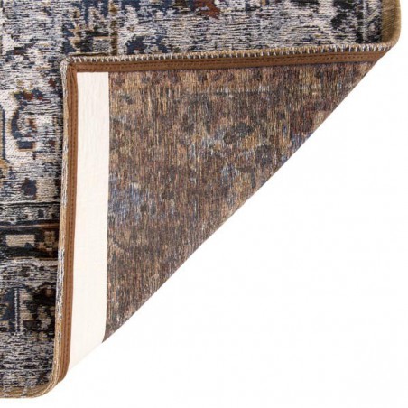 Tapis de salon new vintage Antiquarian Heriz bleu marine par Louis De Poortere Tapis de salon new vintage Antiquarian Heriz bleu marine par Louis De Poortere