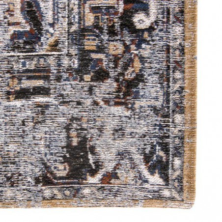 Tapis de salon new vintage Antiquarian Heriz bleu marine par Louis De Poortere Tapis de salon new vintage Antiquarian Heriz bleu marine par Louis De Poortere