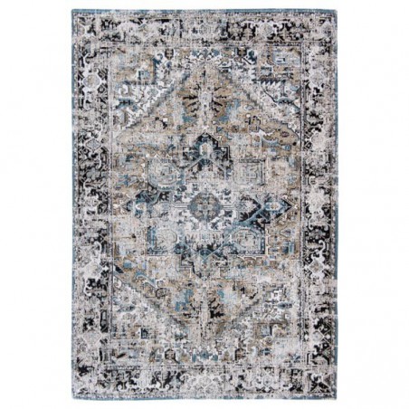 Tapis de salon new vintage Antiquarian Heriz horn beige par Louis De Poortere Tapis de salon new vintage Antiquarian Heriz horn beige par Louis De Poortere