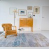 Tapis de salon design Atlantic Streaks bleu par Louis de Poortere Tapis de salon design Atlantic Streaks bleu par Louis de Poortere