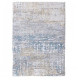 Tapis de salon design Atlantic Streaks bleu par Louis de Poortere