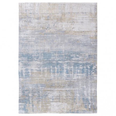 Tapis de salon design Atlantic Streaks bleu par Louis de Poortere