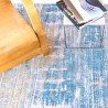 Tapis de salon design Atlantic Streaks bleu par Louis de Poortere Tapis de salon design Atlantic Streaks bleu par Louis de Poortere