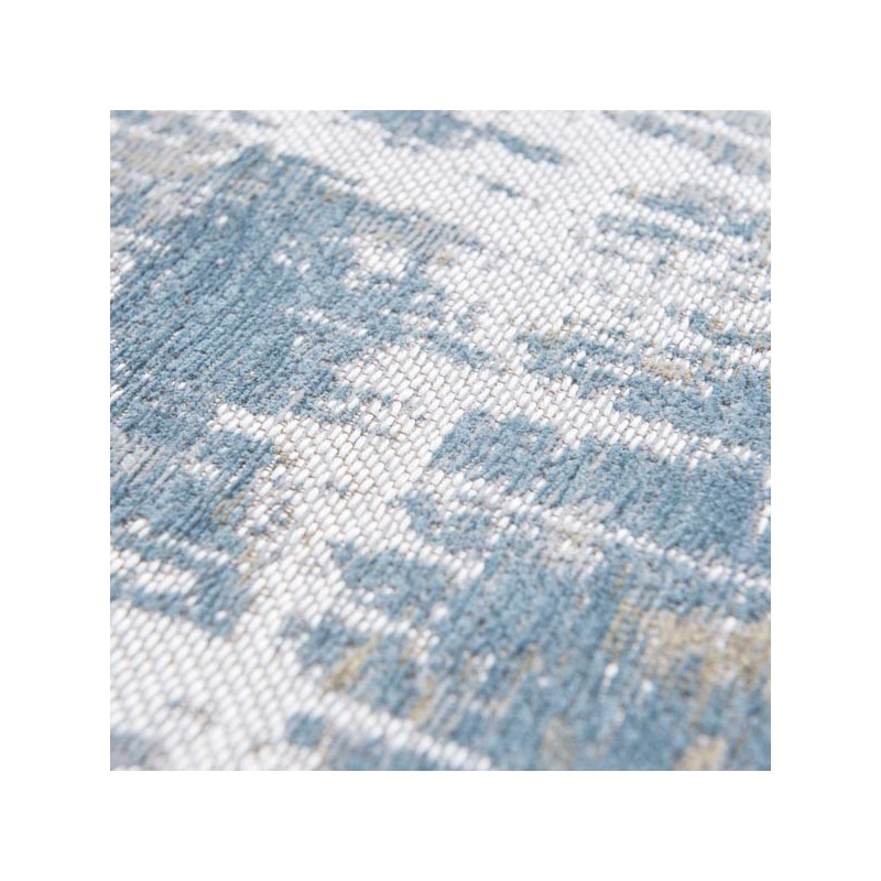 Tapis de salon design Atlantic Streaks bleu par Louis de Poortere