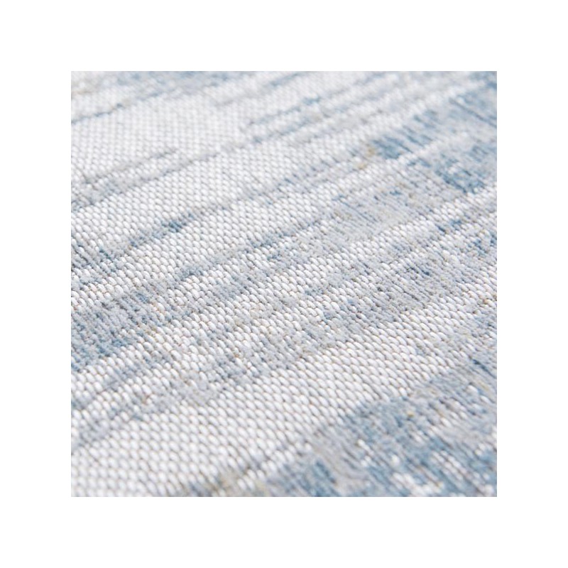 Tapis de salon design Atlantic Streaks bleu par Louis de Poortere