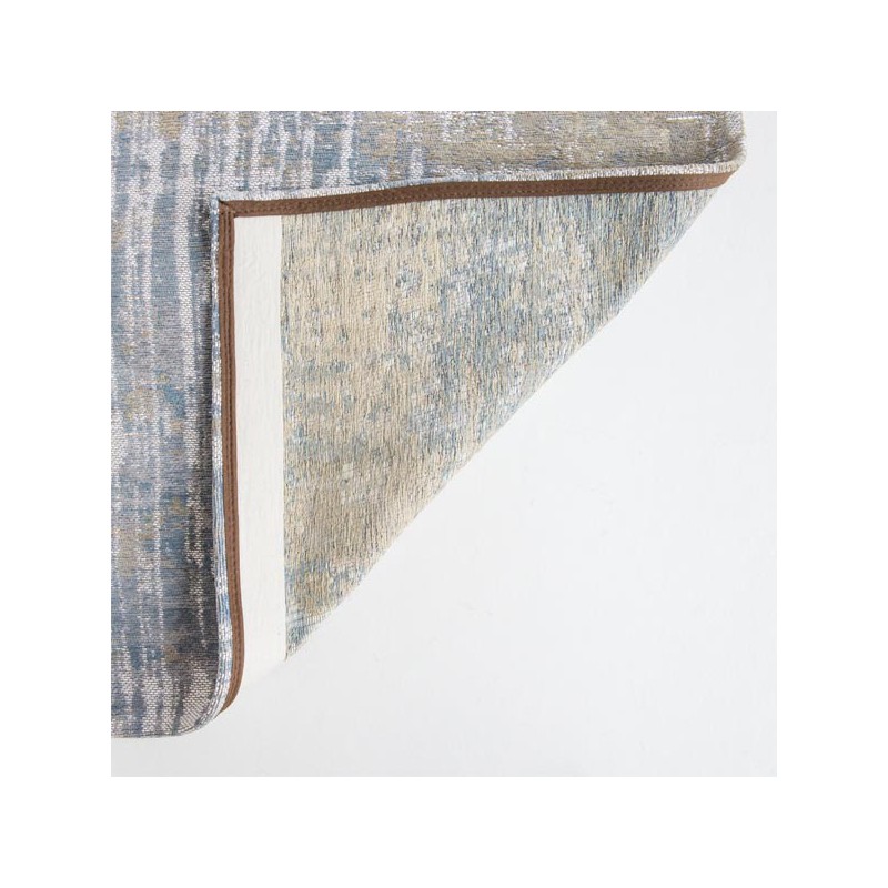 Tapis de salon design Atlantic Streaks bleu par Louis de Poortere