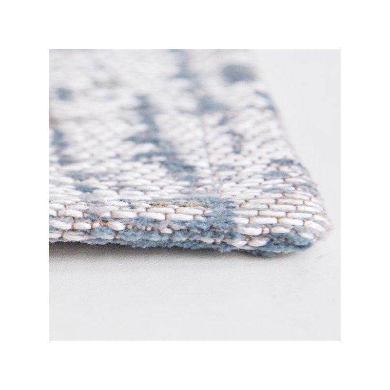 Tapis de salon design Atlantic Streaks bleu par Louis de Poortere