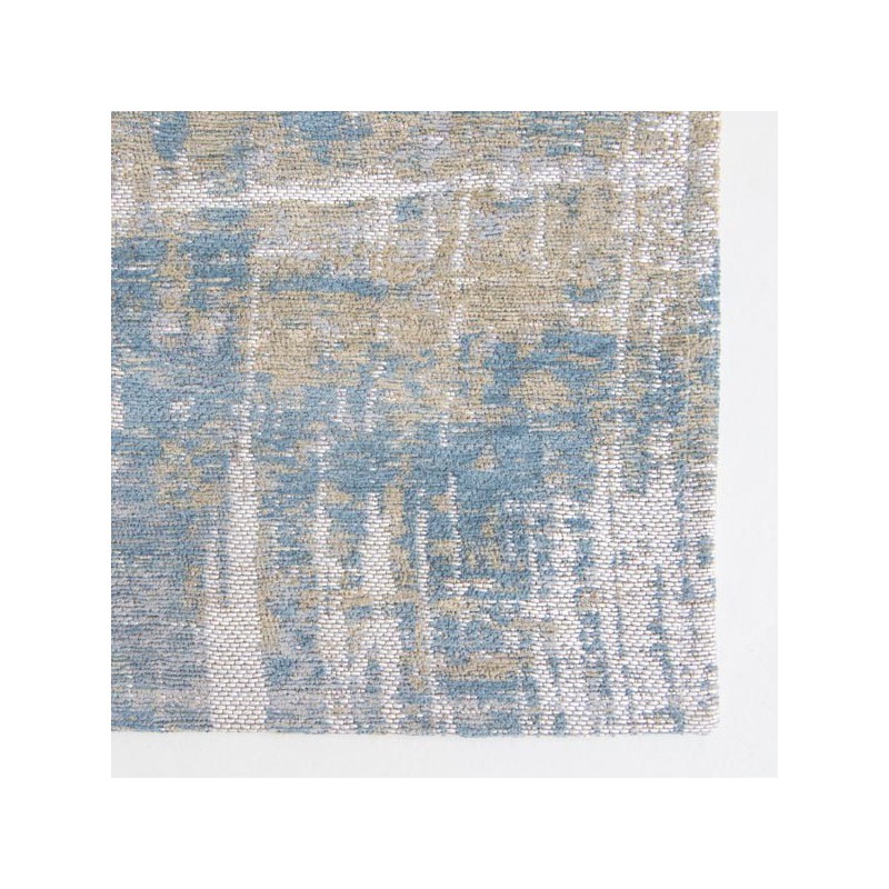 Tapis de salon design Atlantic Streaks bleu par Louis de Poortere