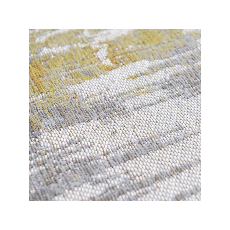 Tapis de salon design Atlantic Streaks jaune par Louis de Poortere