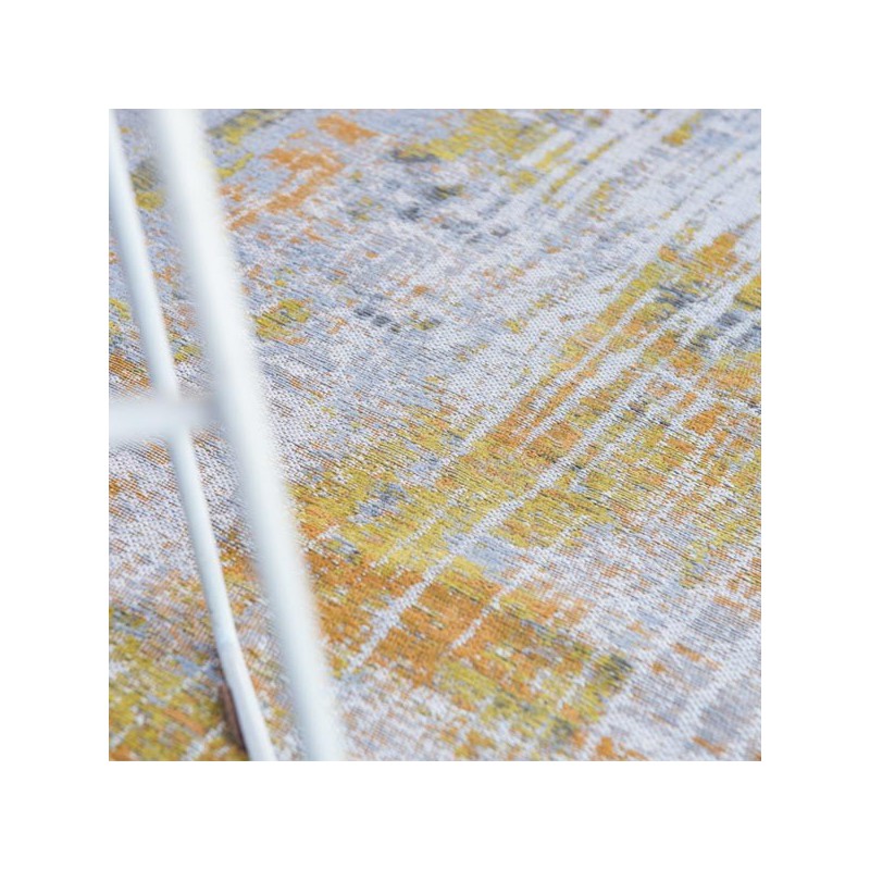 Tapis de salon design Atlantic Streaks jaune par Louis de Poortere